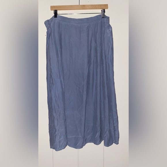 Eileen Fisher Silk Skirt Scandi Chic Quiet Luxury Closet Essential Women M/L - Picture 7 of 7